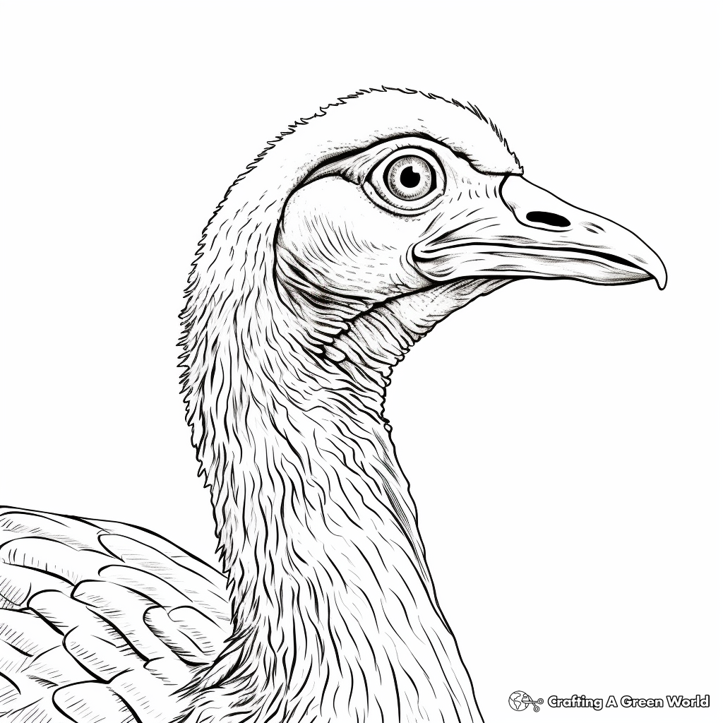 Turkey Profile Picture Coloring Pages 4
