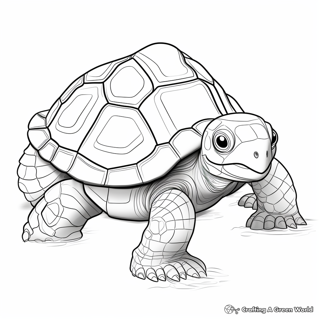 Turtle Shell Protection Adaptation Coloring Pages 2
