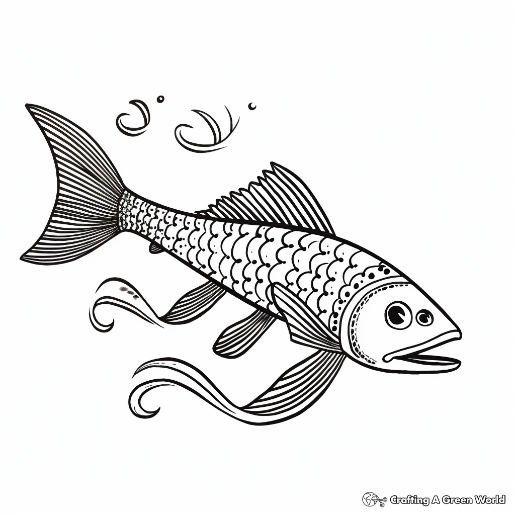 Twisting and Turning Walking Catfish Coloring Pages 4