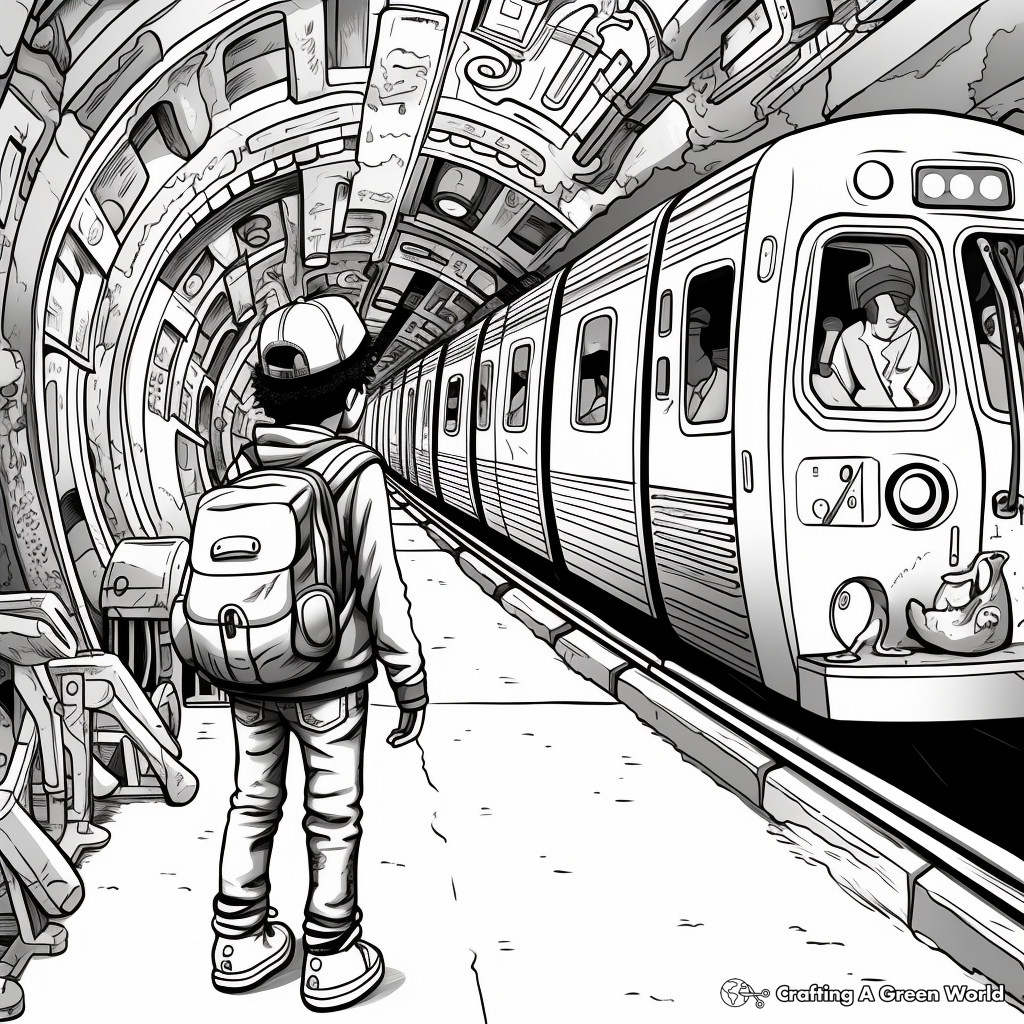 Underground Street Style Graffiti Coloring Pages 4