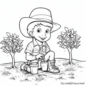 Unique Arbor Day Seedling Coloring Pages 4
