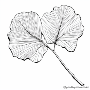 Unique Ginkgo Leaf Fall Coloring Pages 3