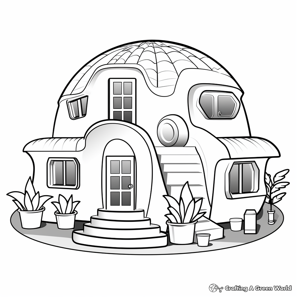 Unique Igloo House Coloring Pages 3