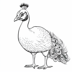Unique Java Green Peacock Coloring Pages 4