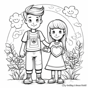 Universal Message of Kindness Coloring Pages 1
