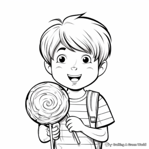 Unwrapped Lollipop Coloring Pages 4