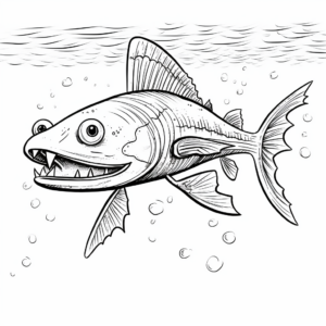 Up-Close Electric Catfish Coloring Pages 1
