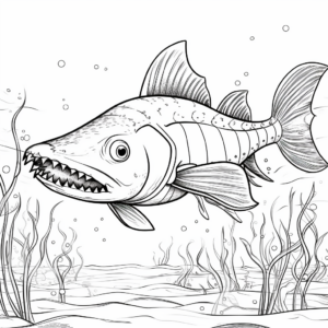 Up-Close Electric Catfish Coloring Pages 2