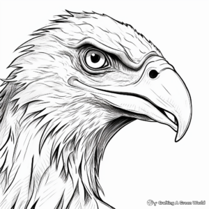 Utahraptor Head Close-Up Coloring Pages 2