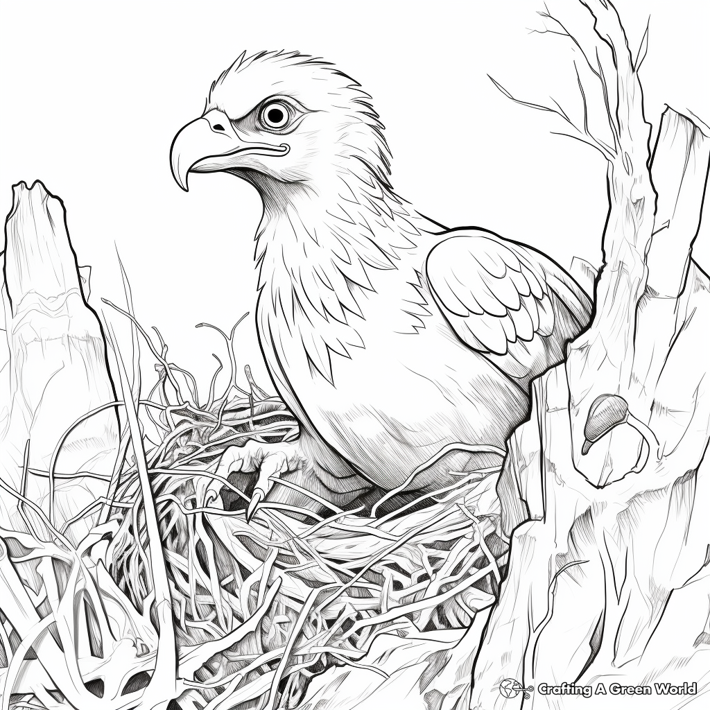 Utahraptor Nest Scene Coloring Pages 3