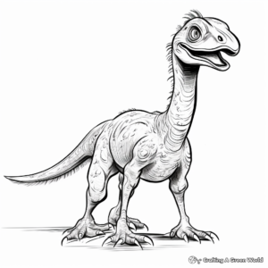 Utahraptor with Different Dinosaurs Coloring Pages 4