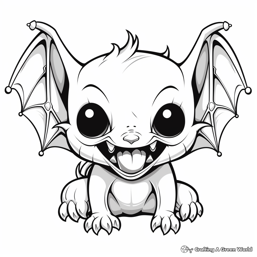 Vampire Bat Feast Coloring Pages 3