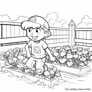 Various Herbs Garden Coloring Pages 2