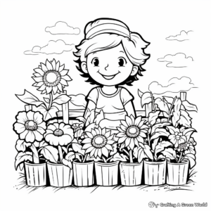 Various Herbs Garden Coloring Pages 4