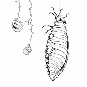 Various Types of Chrysalis Coloring Pages for Collection 4