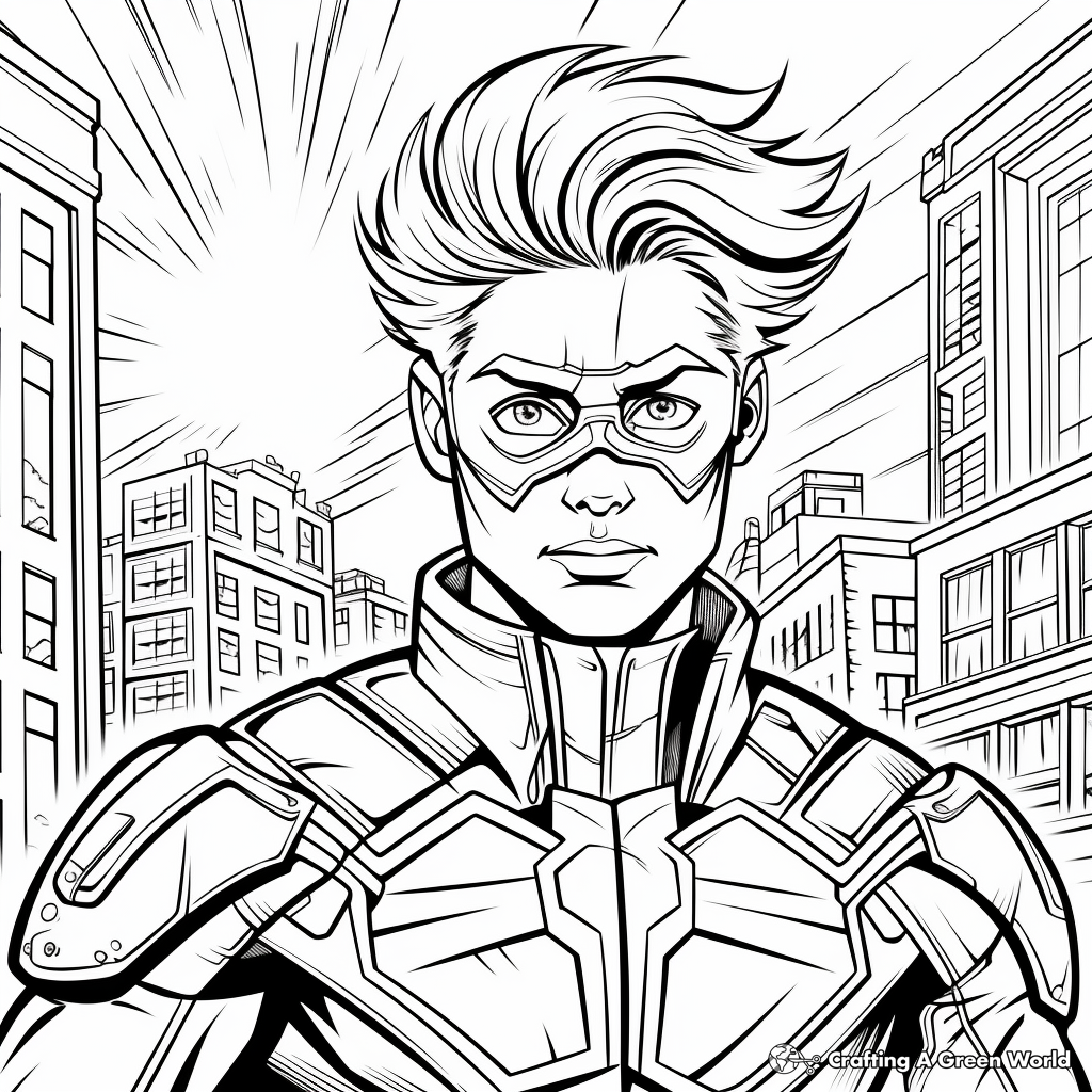 Vibrant Comic Book Coloring Pages 1