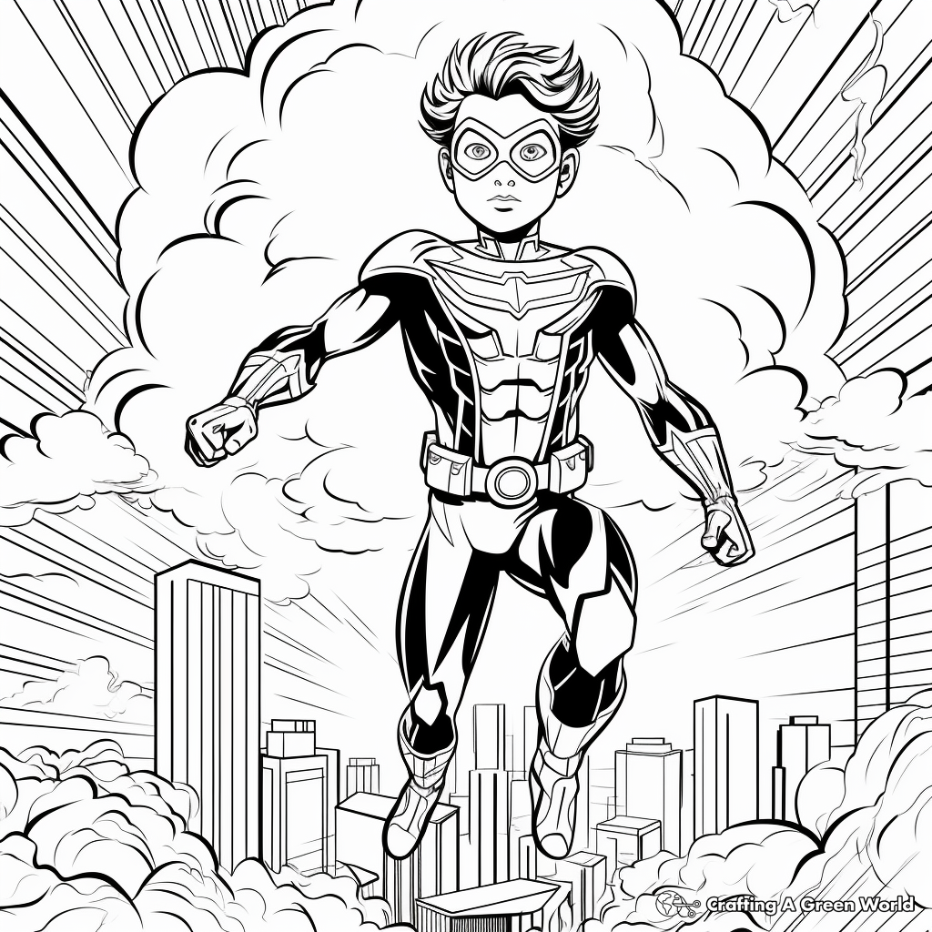 Vibrant Comic Book Coloring Pages 4