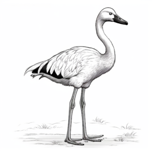 Vibrant Greater Flamingo Coloring Pages 3