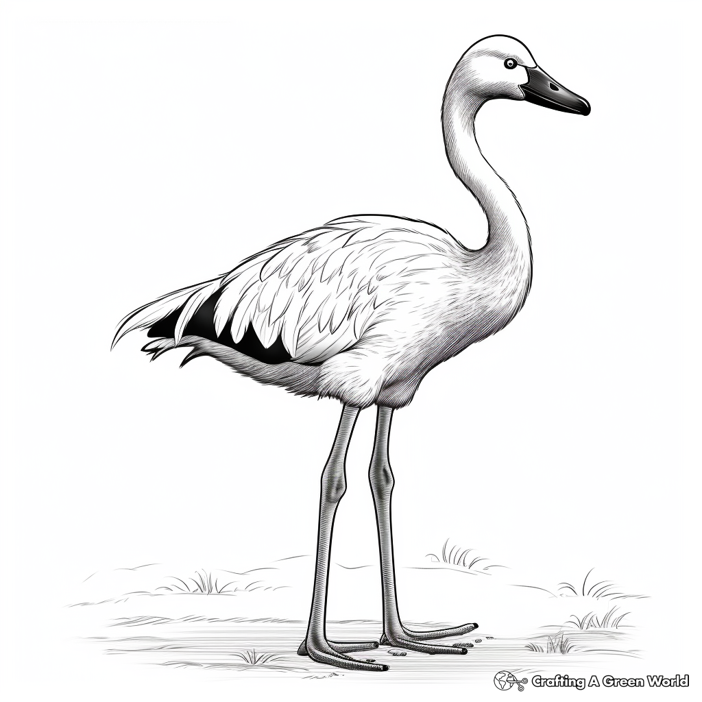 Vibrant Greater Flamingo Coloring Pages 3