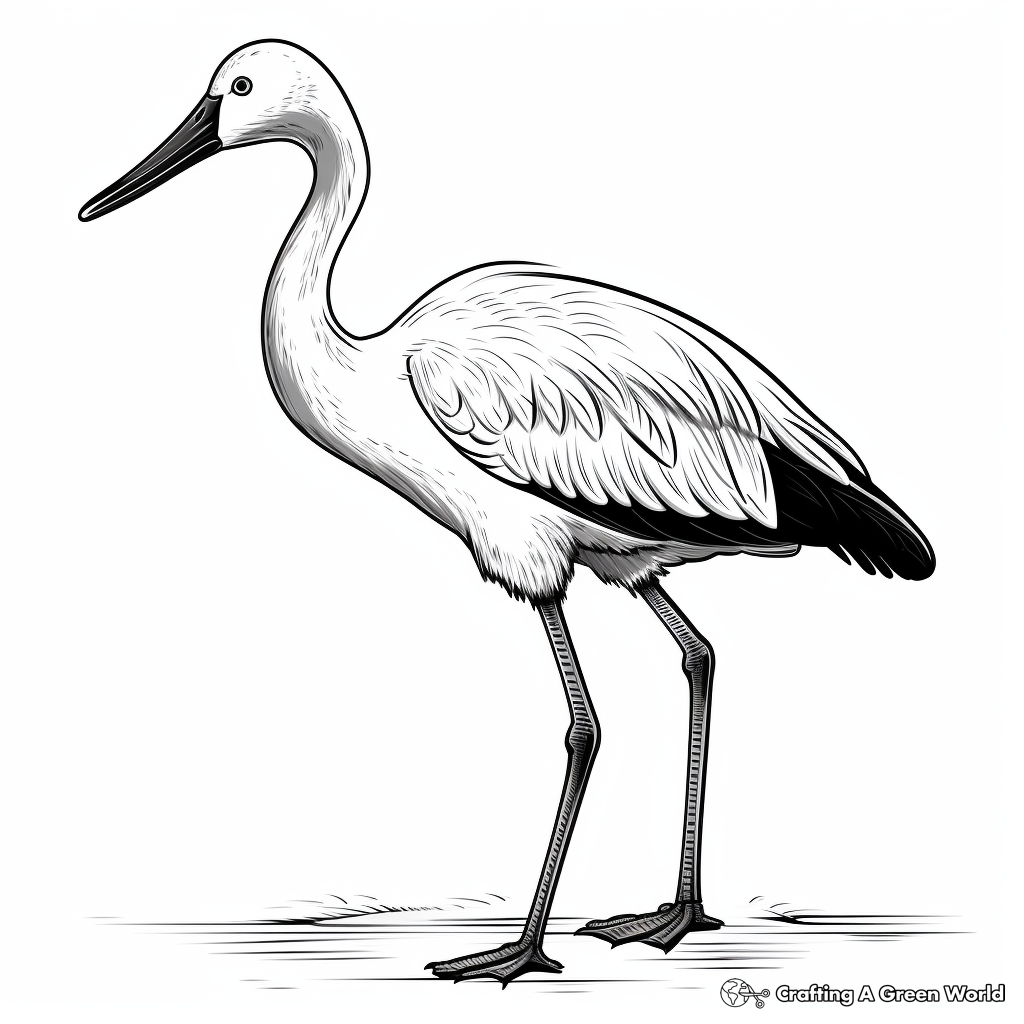 Vibrant Greater Flamingo Coloring Pages 4