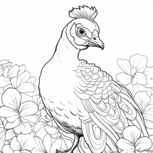 Vibrant Peacock Coloring Pages 2