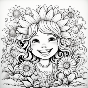 Vibrant Rainbow Coloring Pages 3