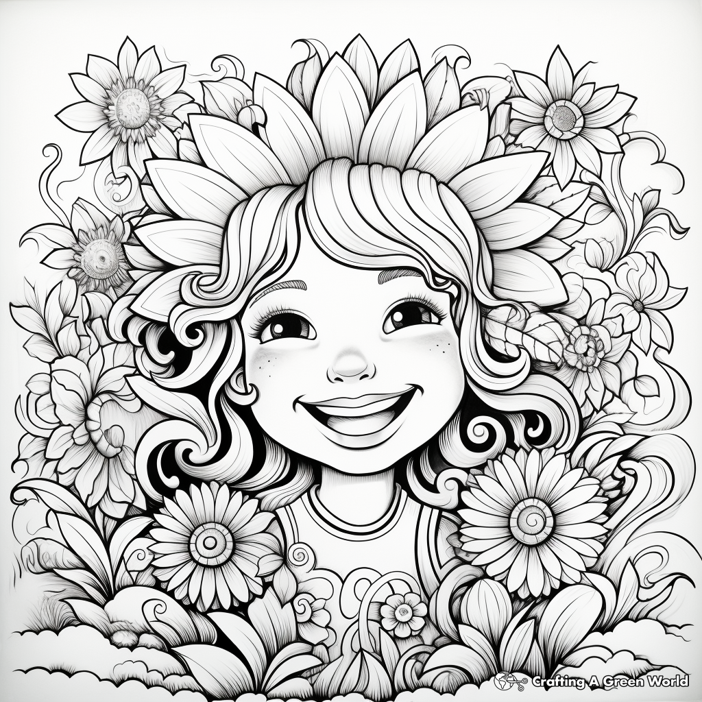 Vibrant Rainbow Coloring Pages 3