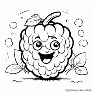 Vibrant Raspberry Coloring Pages 2