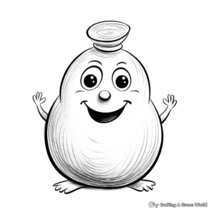 Vibrant Snowman's Carrot Nose Coloring Pages 3