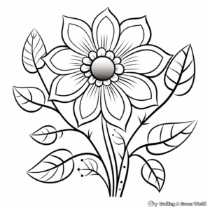 Vibrant Spring Flower Coloring Pages 2