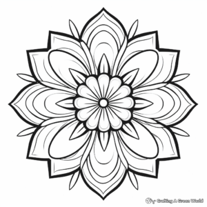 Vibrant Zinnia Mandala Coloring Pages for Everyone 1