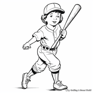 Vintage Baseball Cards Coloring Pages 3