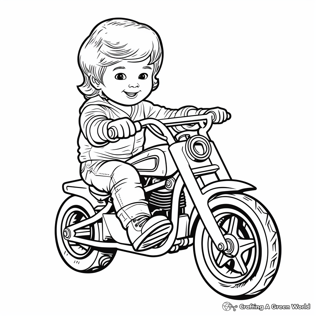 Vintage British Motorcycle Coloring Pages 2