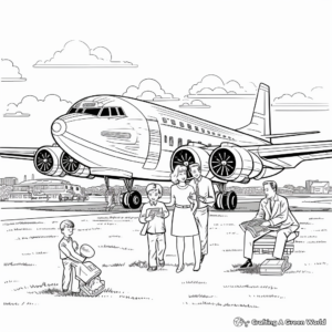 Vintage F18 Coloring Pages for History Buffs 1
