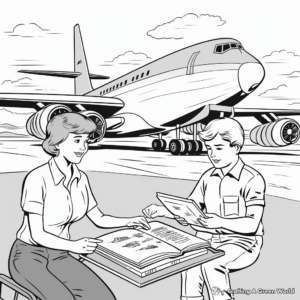 Vintage F18 Coloring Pages for History Buffs 2