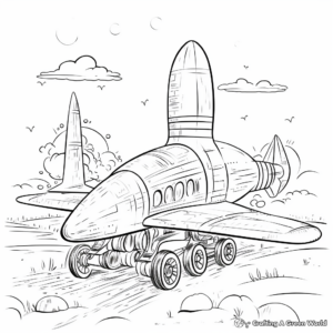 Vintage F18 Coloring Pages for History Buffs 4