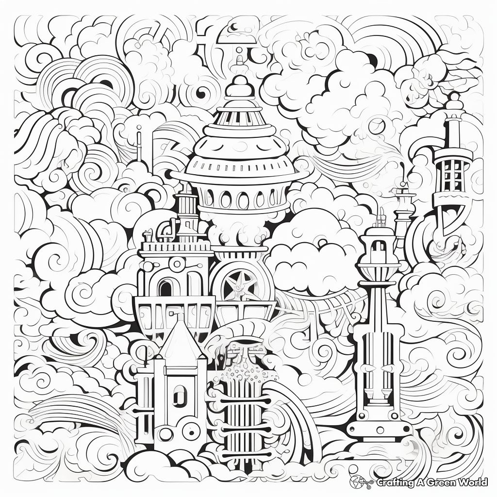 Vintage-Inspired Stress Relief Coloring Pages 2