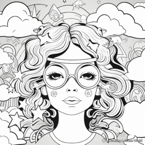 Vintage-Inspired Stress Relief Coloring Pages 4