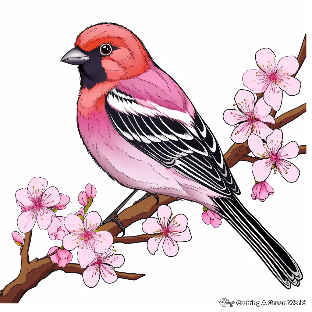 Vivid Orchard Oriole Coloring Pages 3