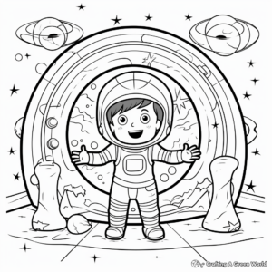 Void Space Coloring Pages for Kids 2