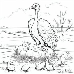 Vulture Nest Site Coloring Pages 1