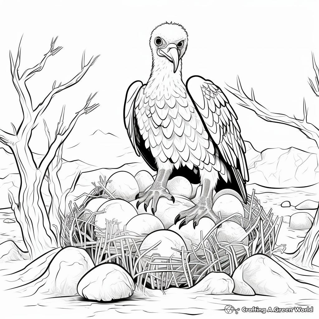 Vulture Nest Site Coloring Pages 2