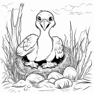 Vulture Nest Site Coloring Pages 4