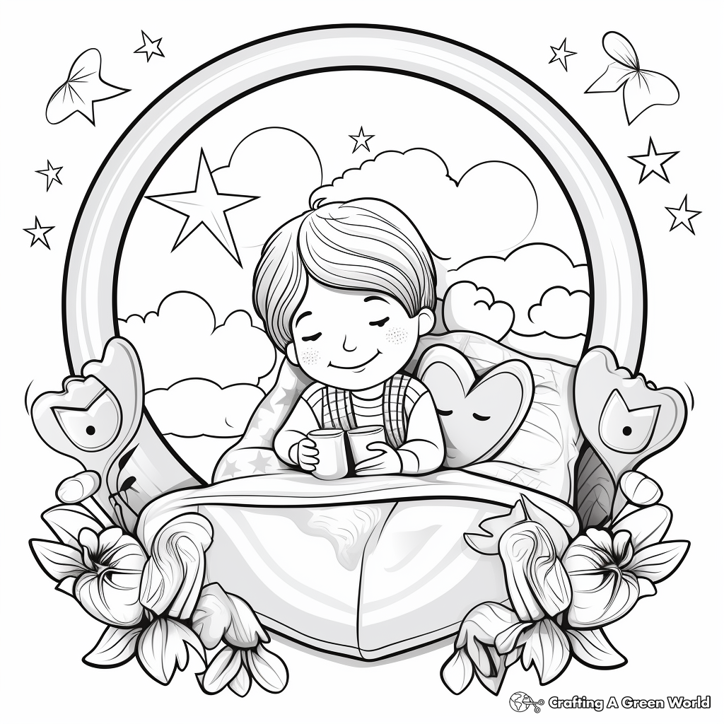 Warm Heart and Affectionate Wishes Coloring Pages 1