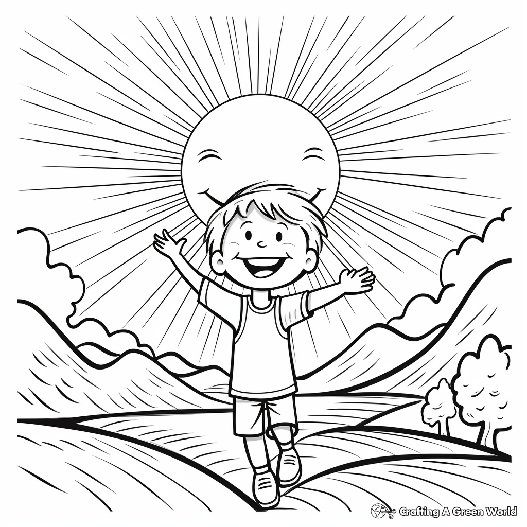Warm Sunrise Coloring Pages 4