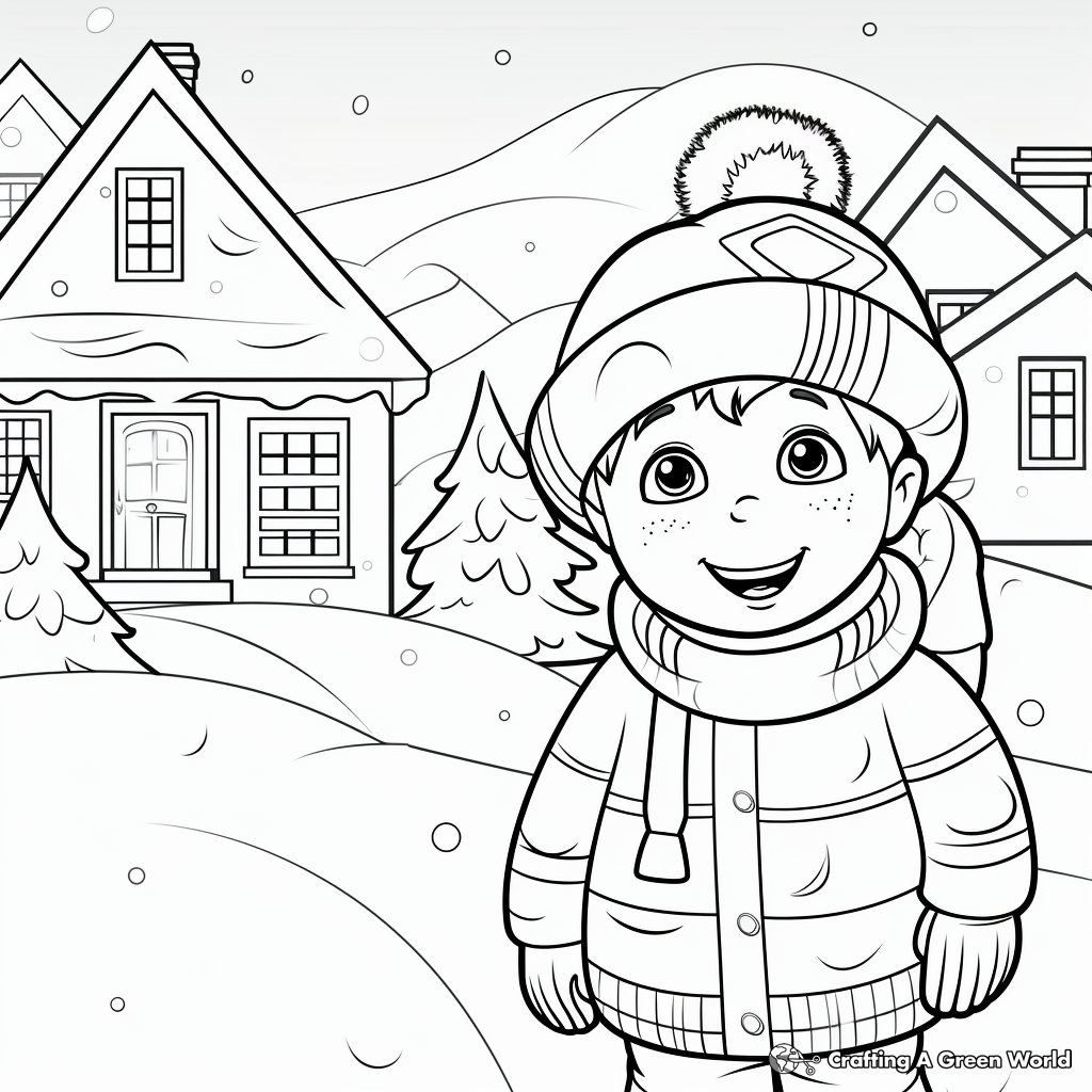 Warm Winter Coloring Pages 2