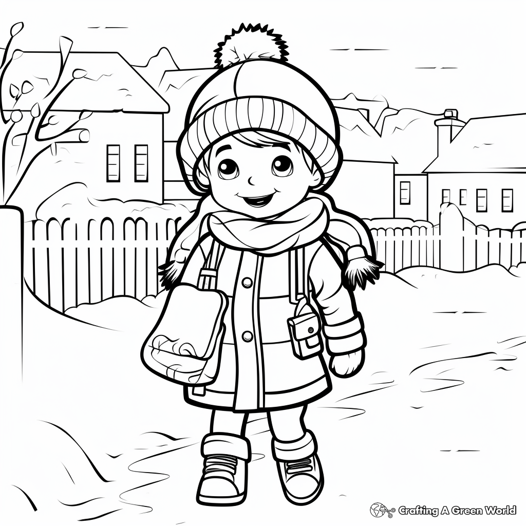 Warm Winter Coloring Pages 3