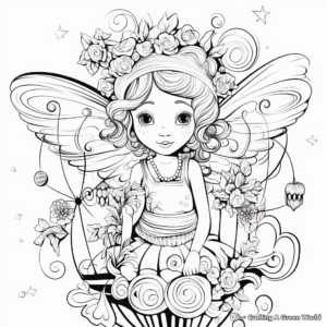 Whimsical Elf Coloring Pages 4