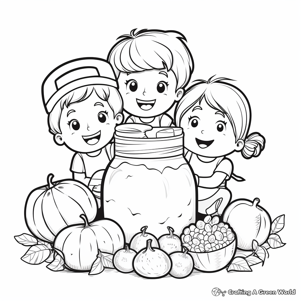 Wholesome Organic Foods Group Coloring Pages 2