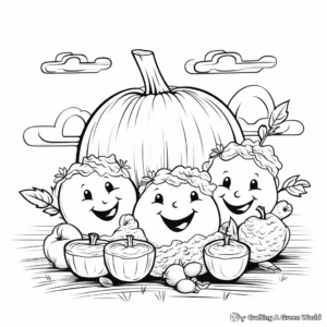 Wholesome Organic Foods Group Coloring Pages 3